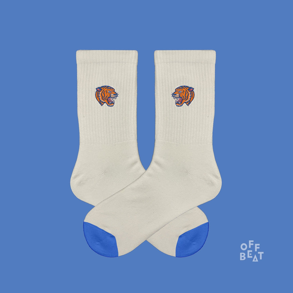 Chaussettes Brodées Tête de Tigre – vue 4