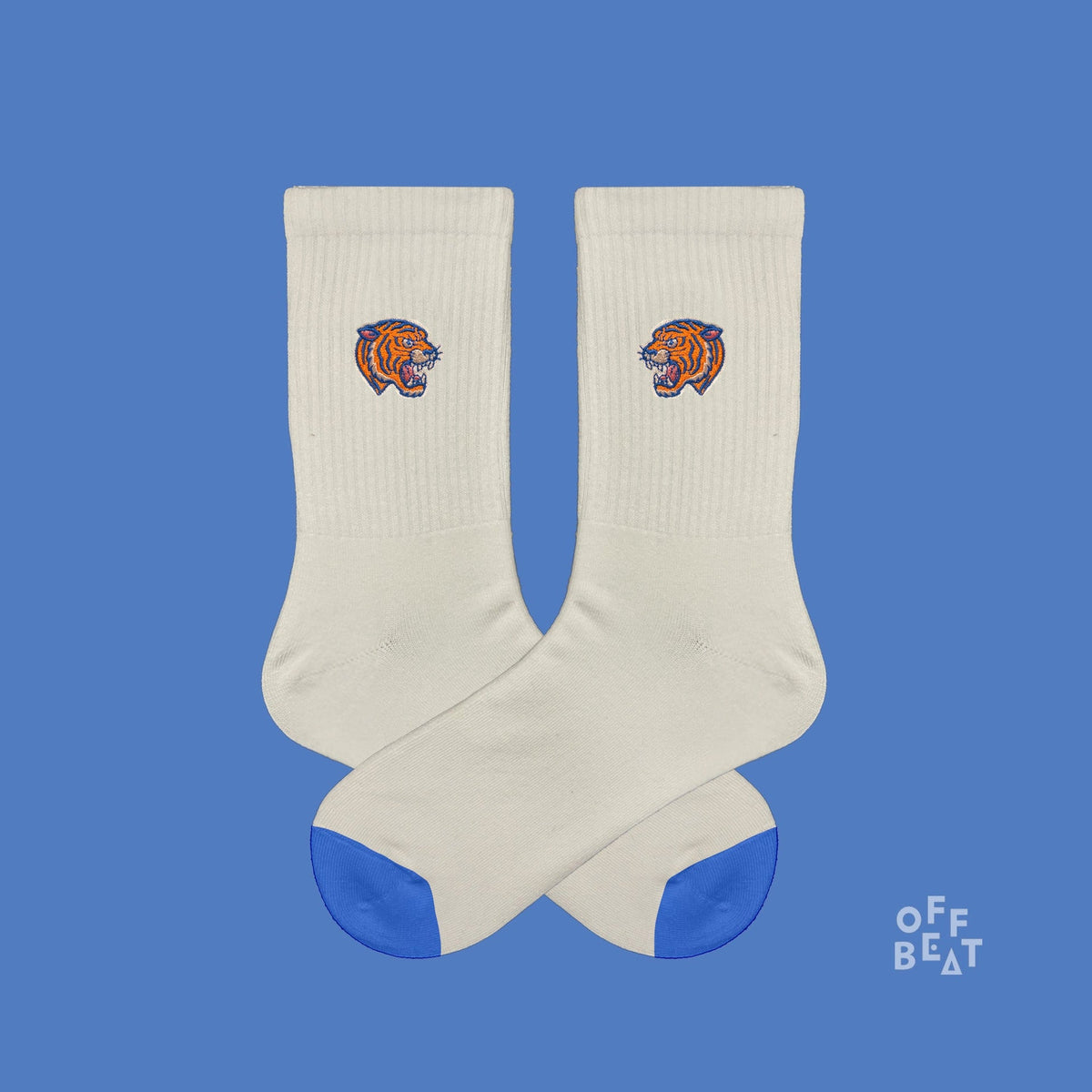 Chaussettes Brodées Tête de Tigre – vue 4