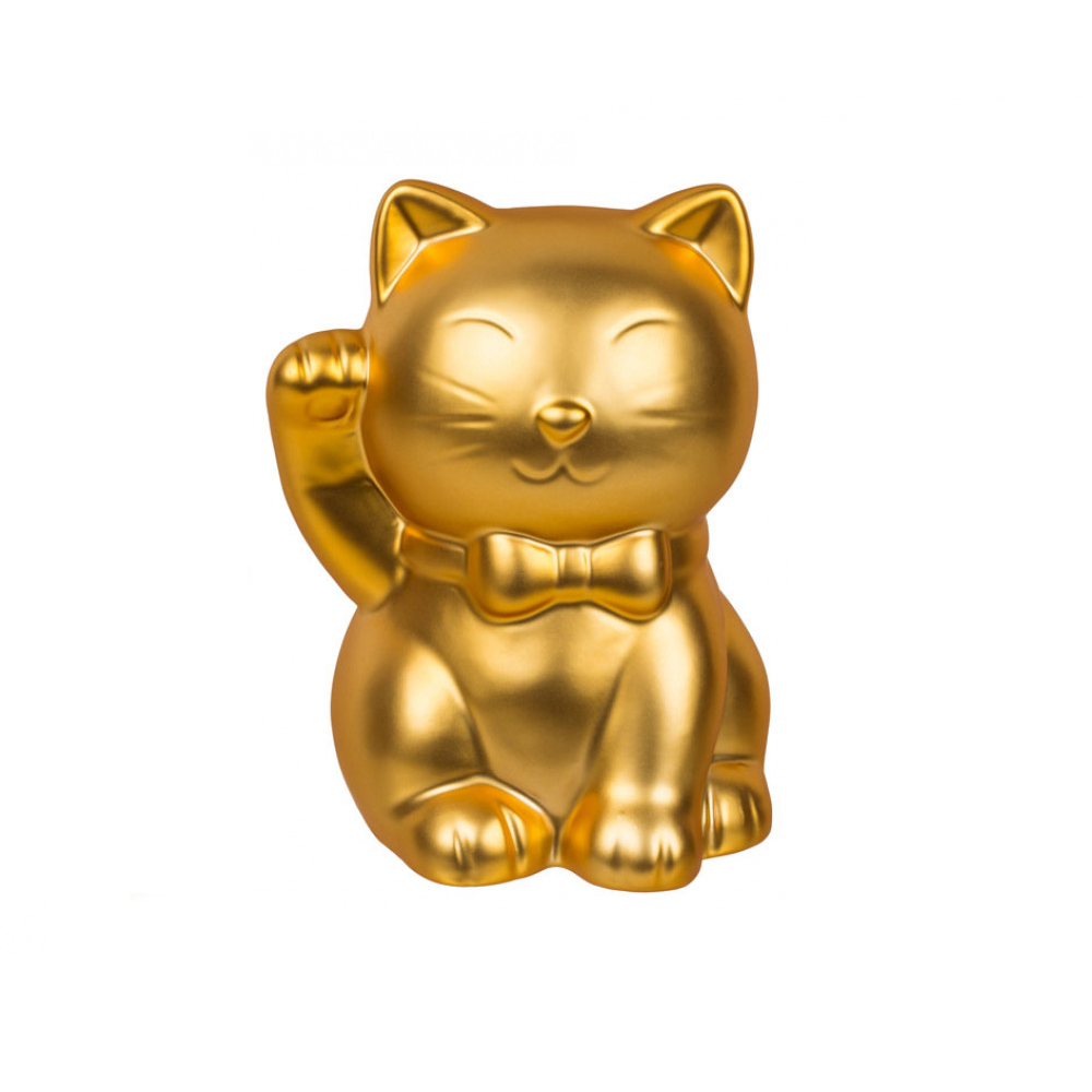 Oggetto regalo di design – tirelire chat chanceux dore ootb 78/4153 4029811437764
