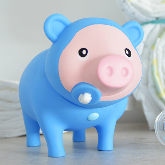 Blue Baby Boy Pig