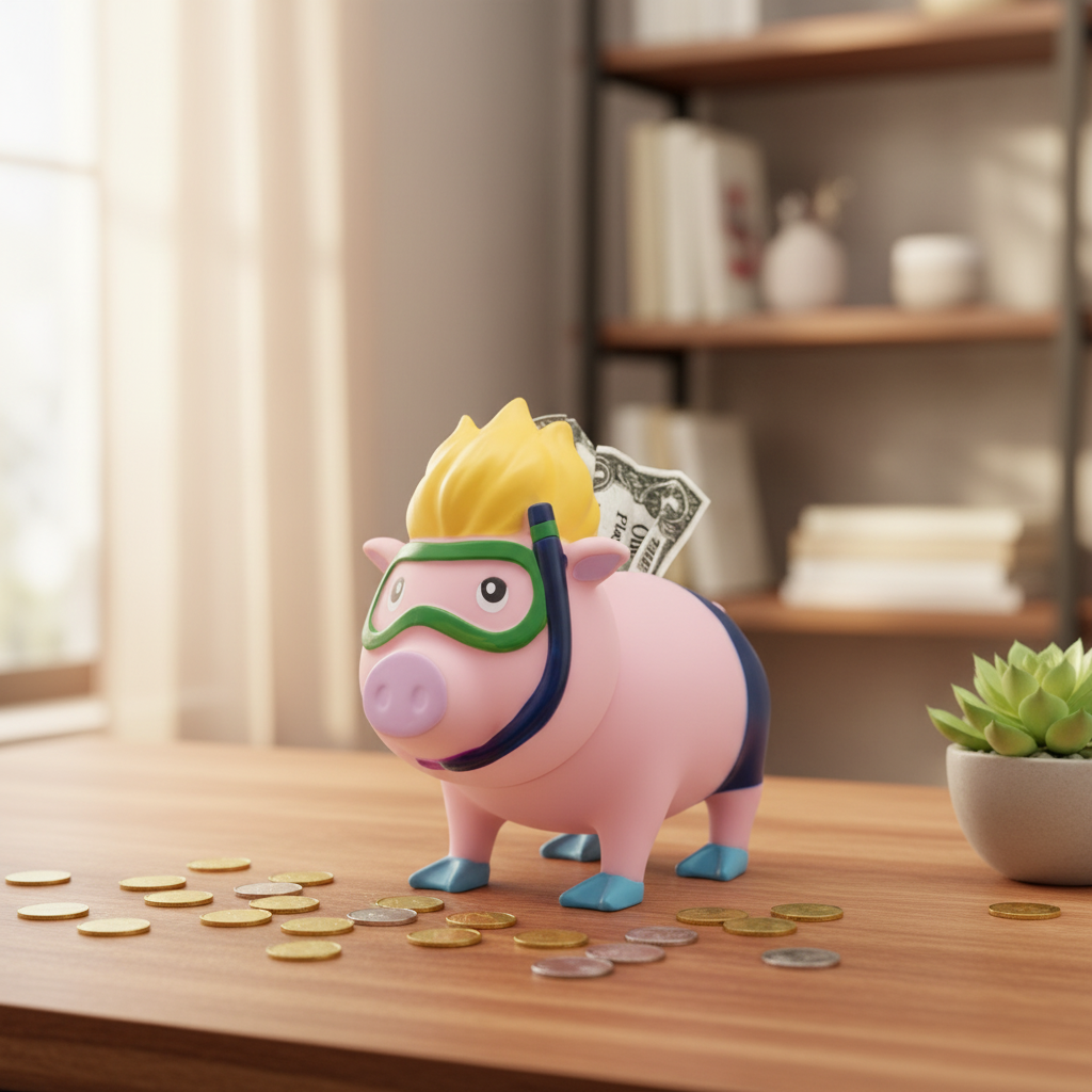 Tauchendes Schwein