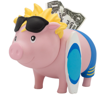 Surfing Pig