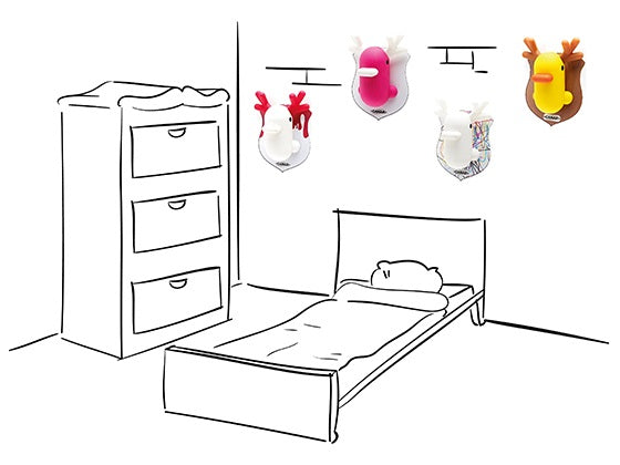 Tirelire Murale Canard Blanc | Objetos de diseño y regalos originales