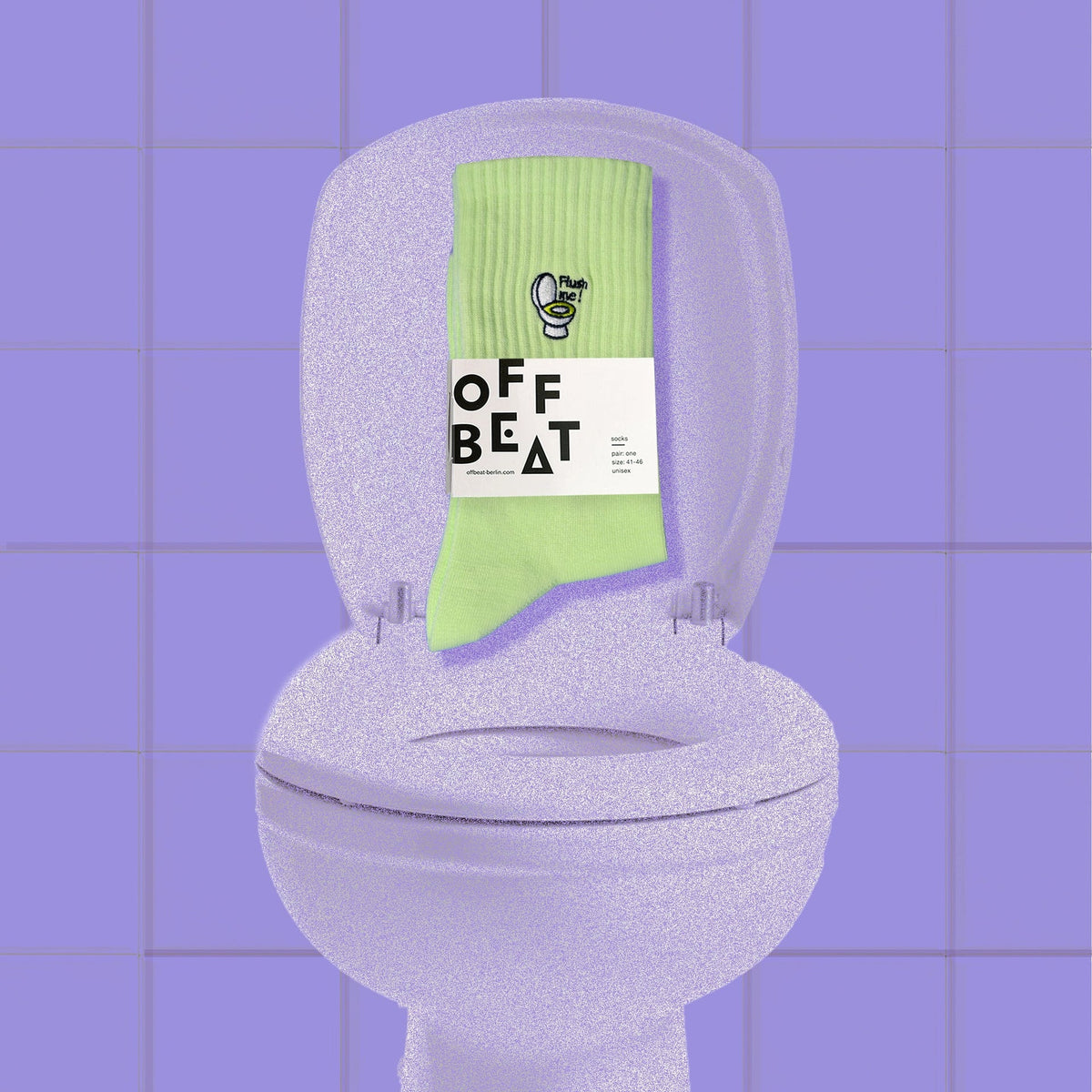 Chaussettes Brodées Toilettes « Flush Me »