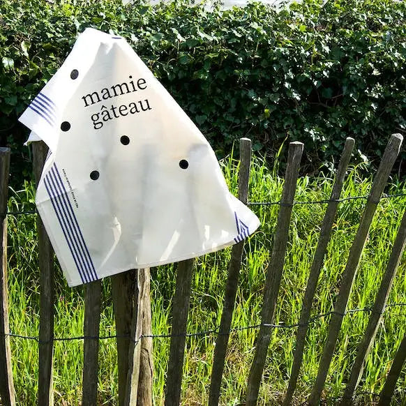 Oggetto regalo di design – torchon famille mamie gateau pied de poule 