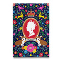 Oggetto regalo di design – torchon her majesty avec corgis naked decor 66376268
