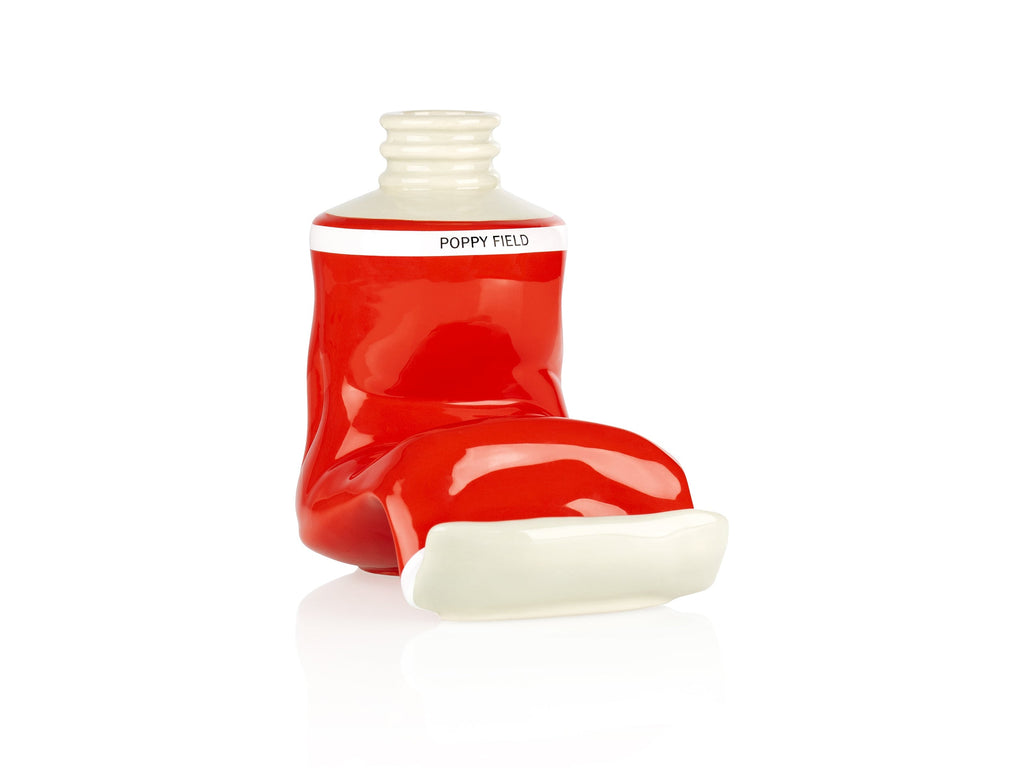 Vase Tube de Peinture Rouge – Grand – Bitten