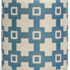 Vase en céramique Design Tiles bleu