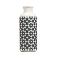 Vase en céramique, design, bleu foncé, gris