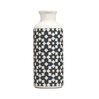Vase en céramique, design, bleu foncé, gris