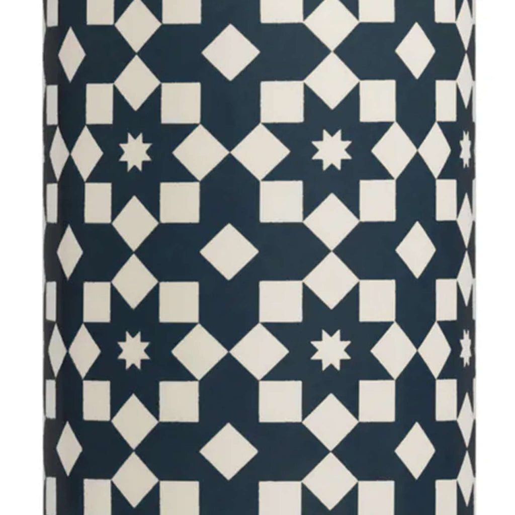 Vase en céramique, design, bleu foncé, gris