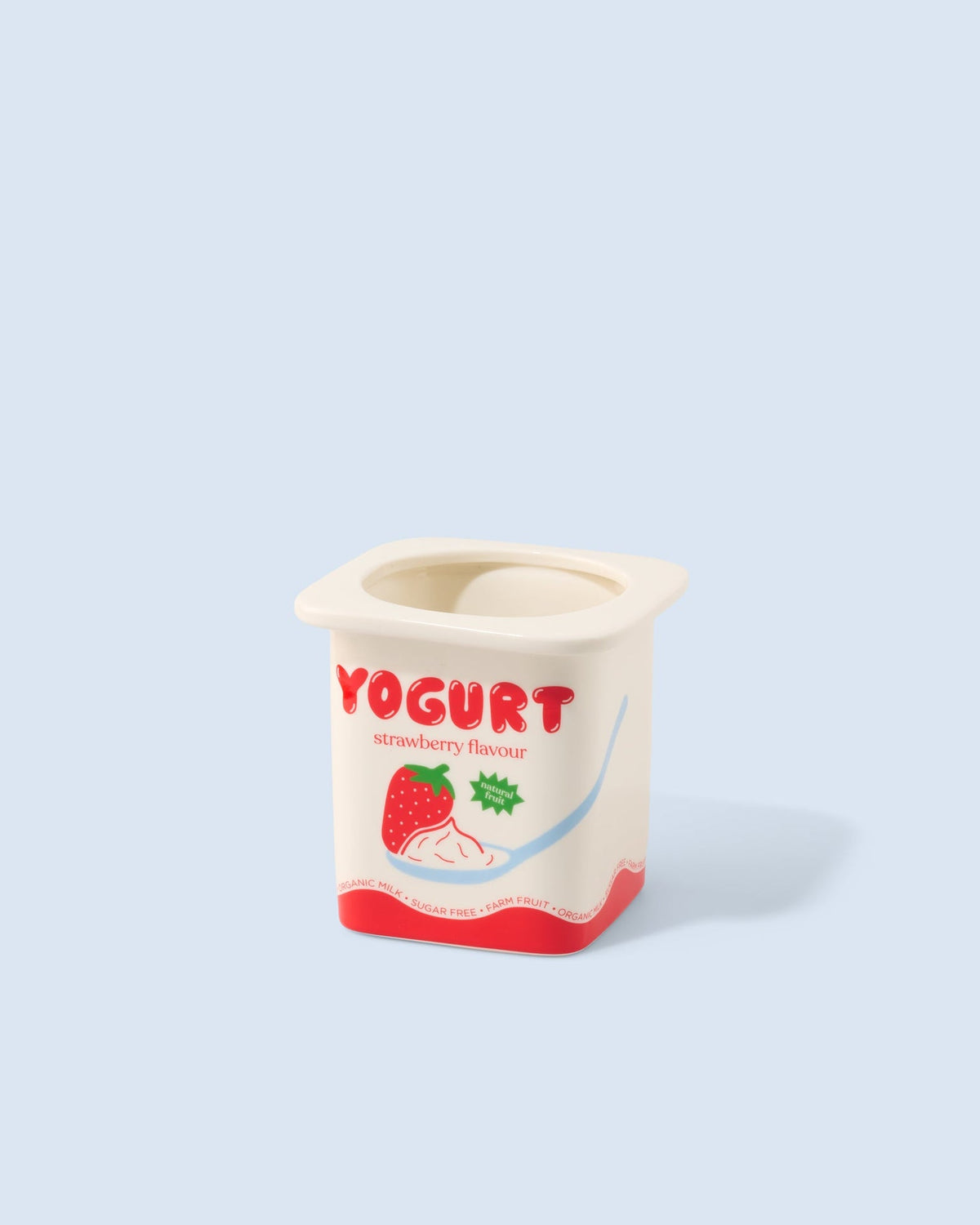 Vase/ Pot Yoghurt Strawberry — Fluid Market, vue 1