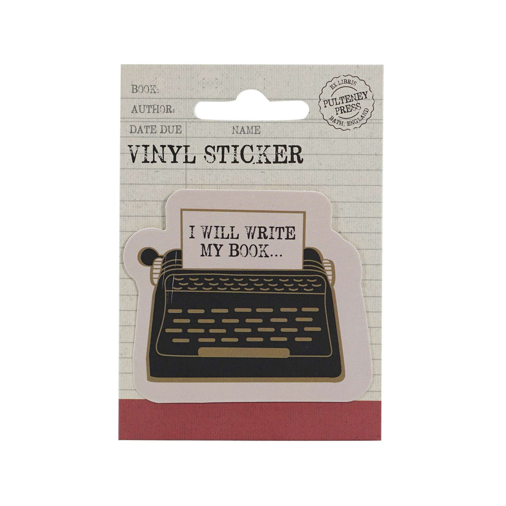Sticker vinyle I Will Write My Book