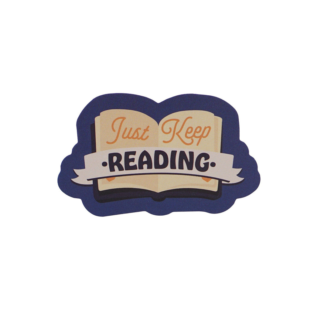 Sticker vinyle Just Keep Reading