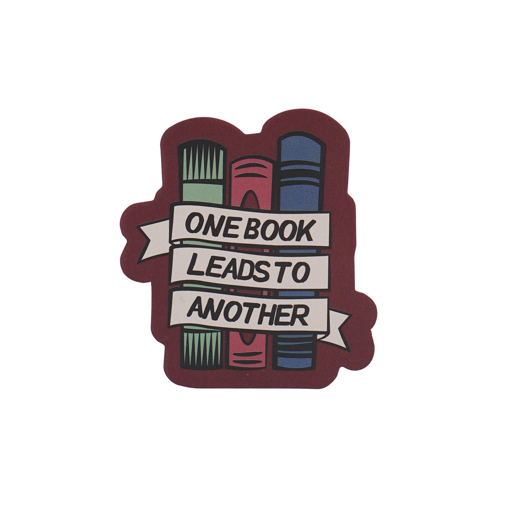 Sticker vinyle One Book Leads To Another