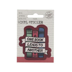Sticker vinyle One Book Leads To Another