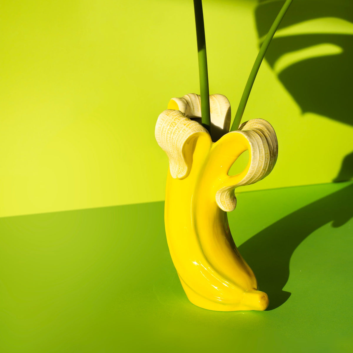 Vaso romantico di banane