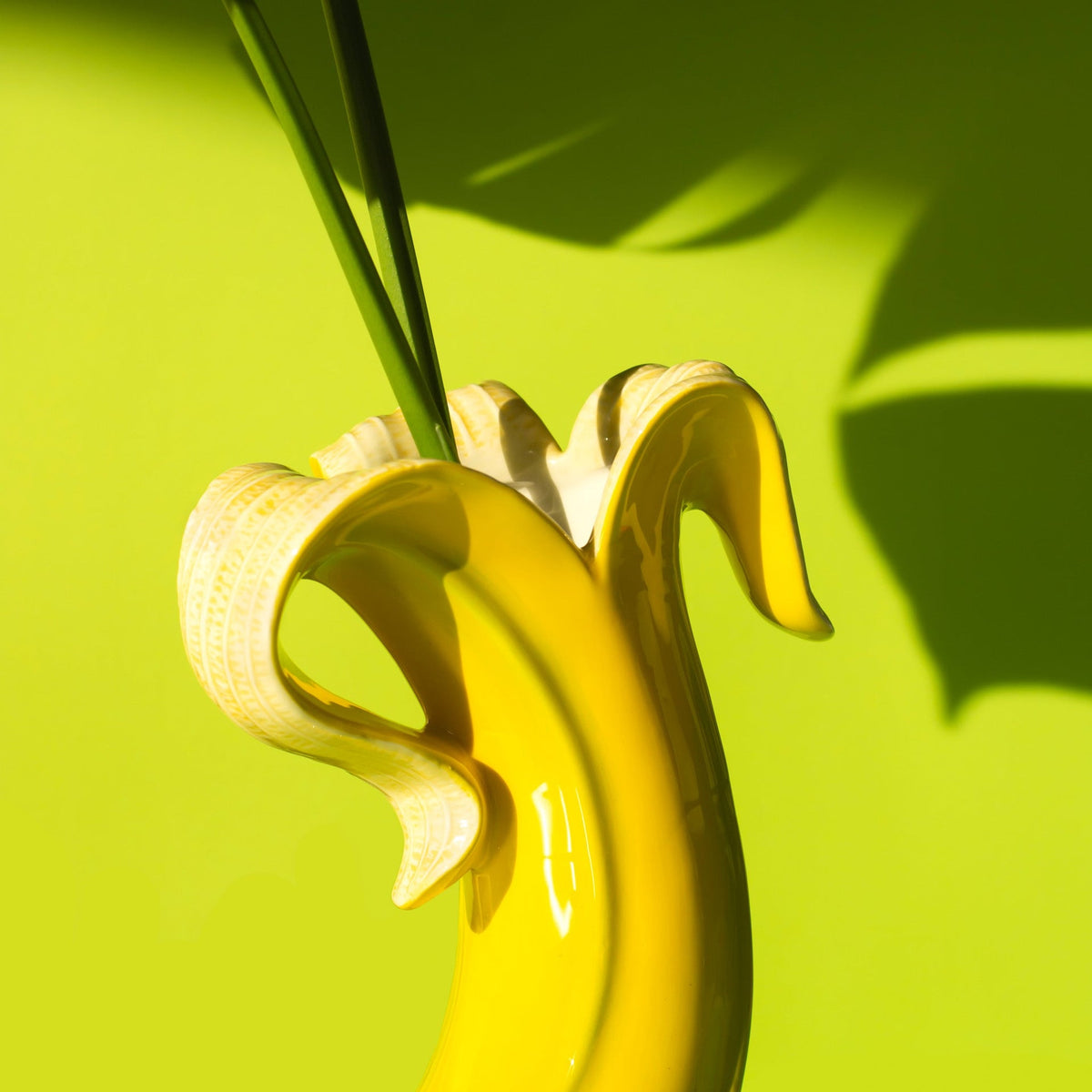 Vaso romantico di banane