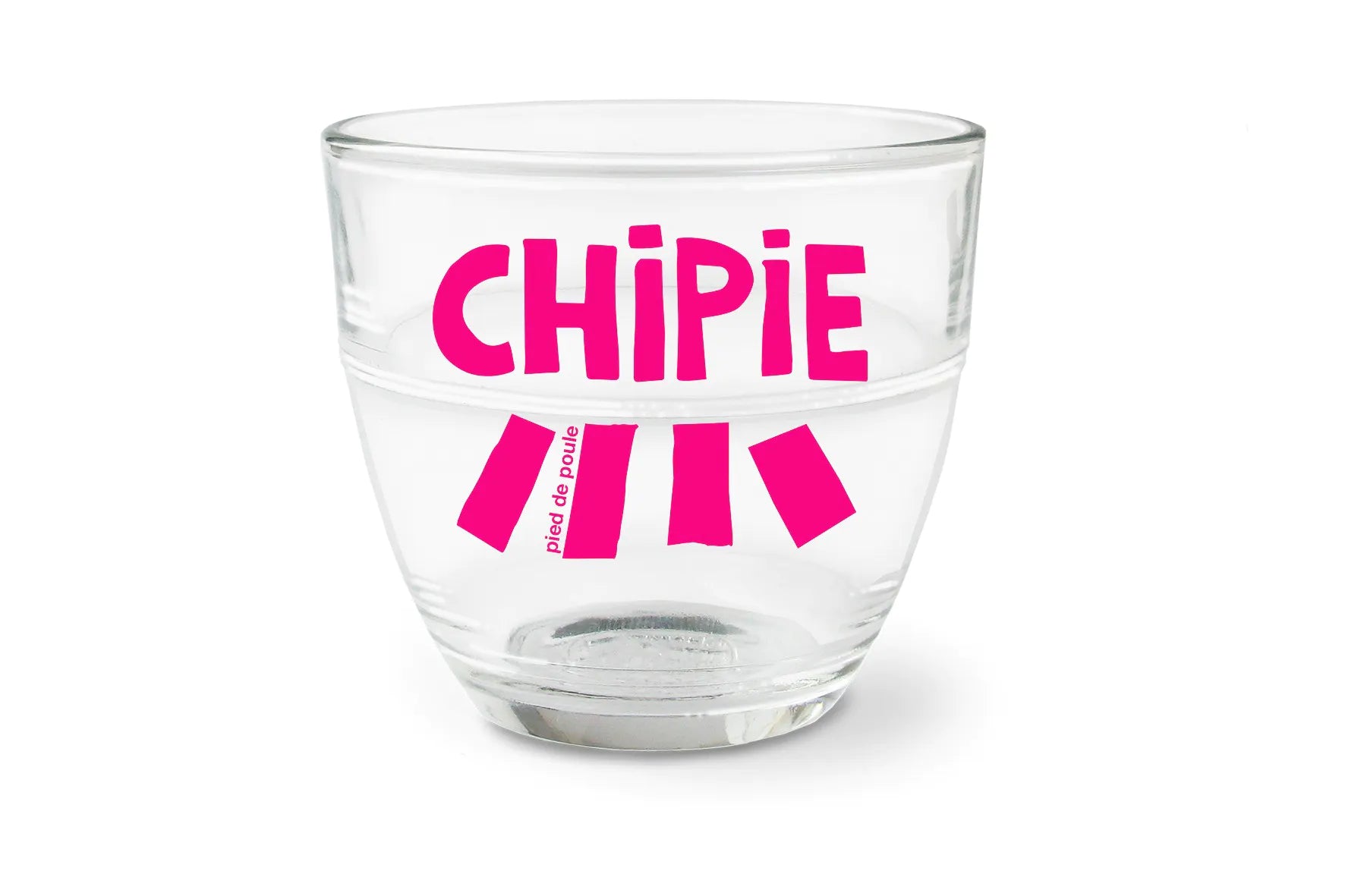 verre chipie duralex pied de poule 
