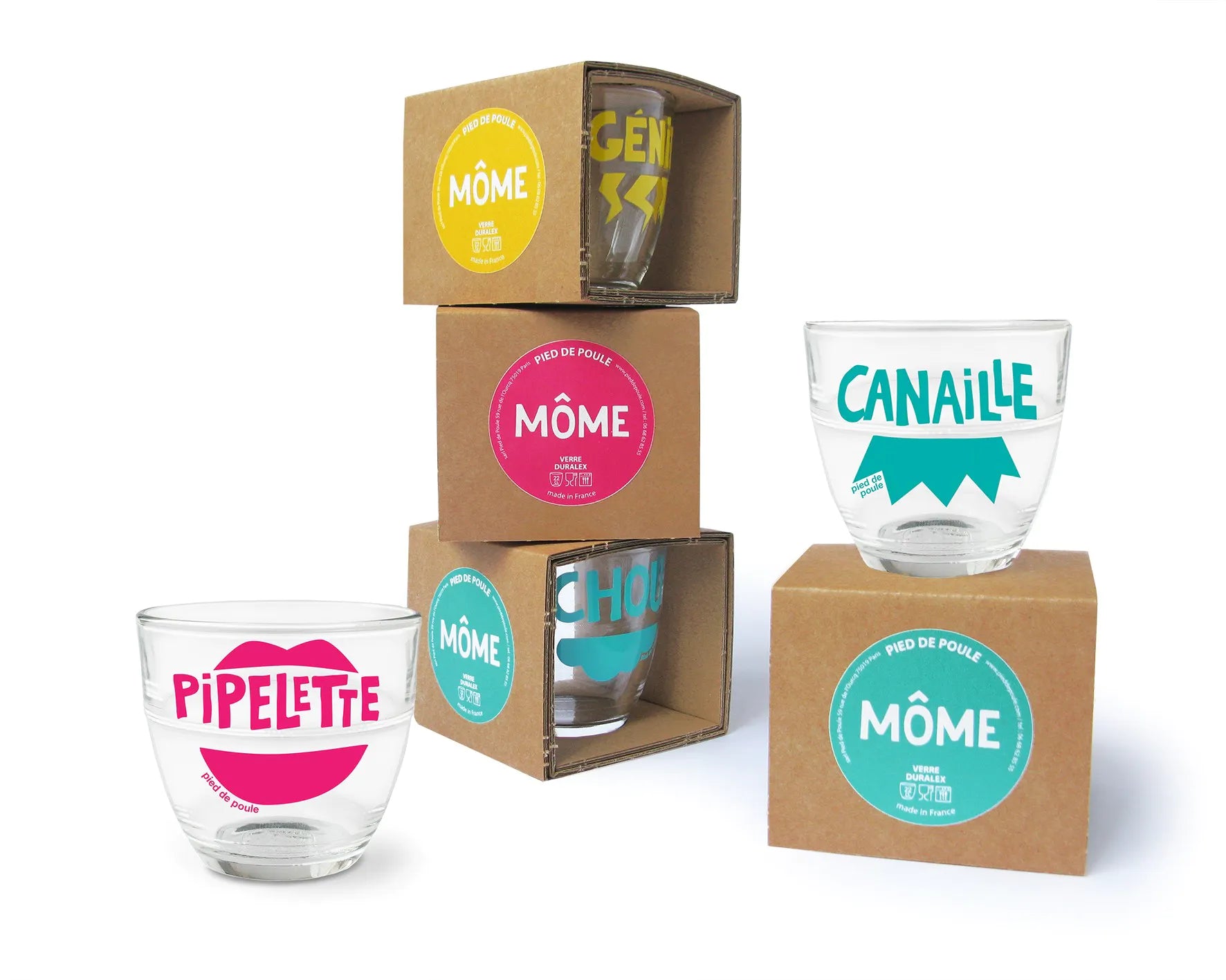 Regalo de diseño – verre genie duralex pied de poule 