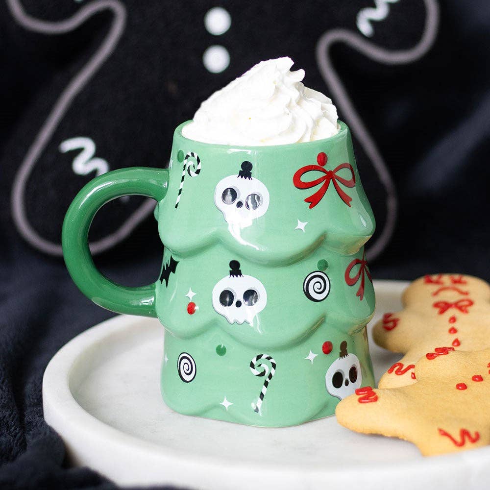 Happy Creepmas Mug Gothic Christmas Tree