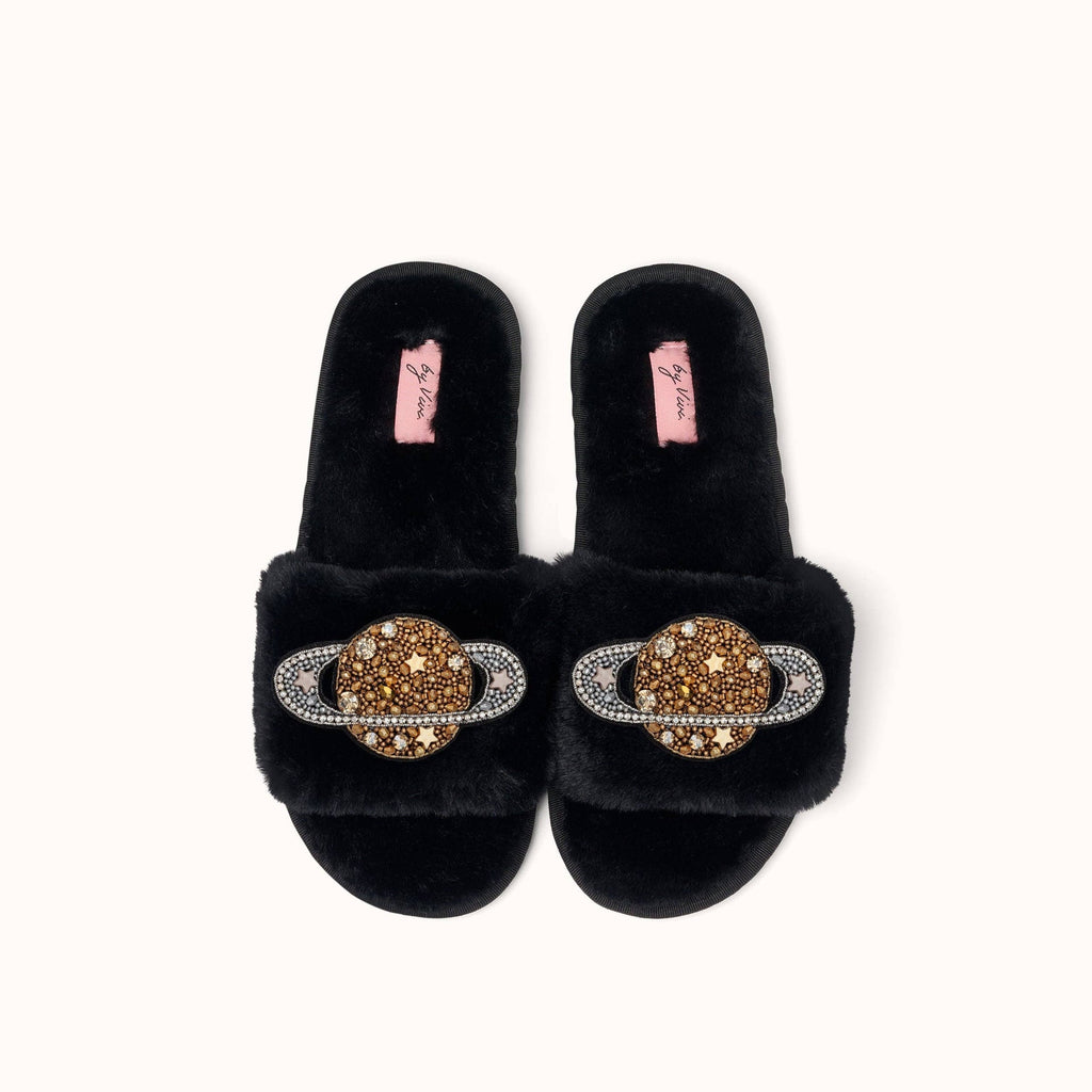 Pair of slippers brooches - Saturn