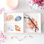 Plateau à bibelots Coquillages et Corail