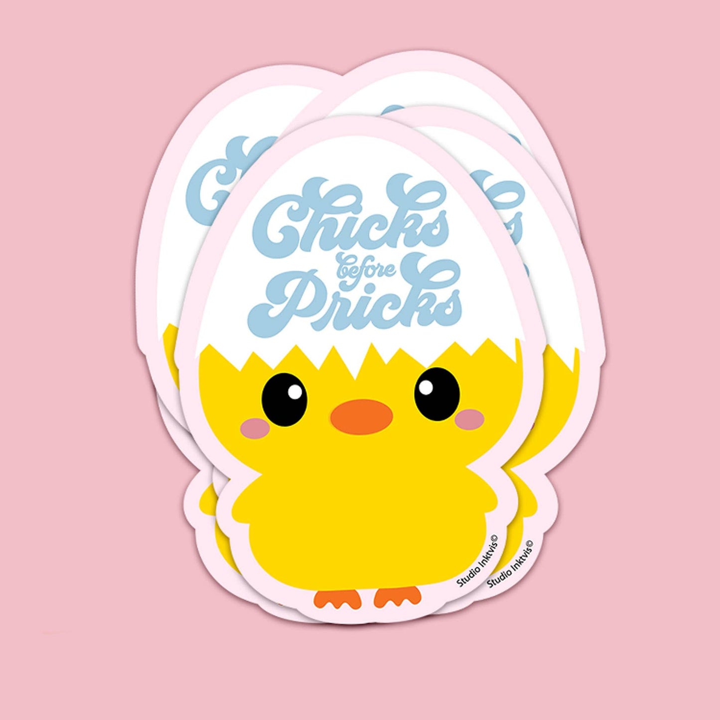 Autocollants Poussin « Chicks before Pricks »