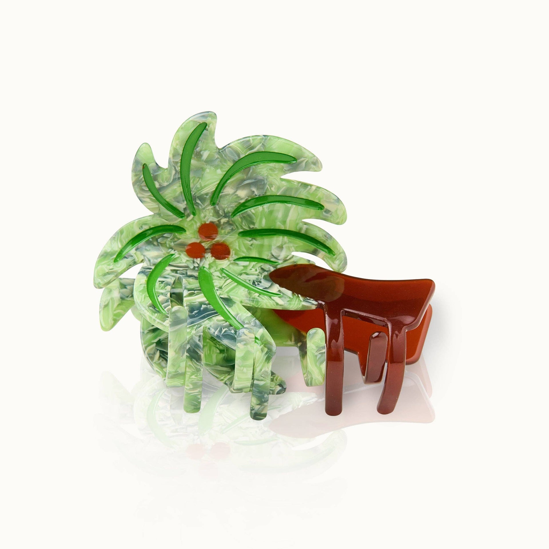 Haarspange mit Palmenmotiv