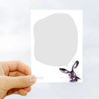 carte postale aquarelle vache kate moby 