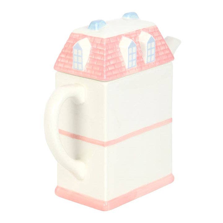 Théière en forme de maison pastel | Designproducten en originele cadeaus
