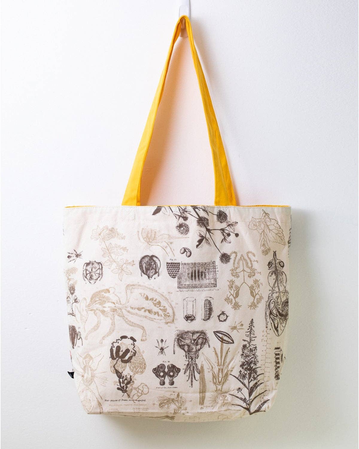 Sac fourre-tout en toile avec motif d'abeille – produit scientifique Cognitive Surplus EU, vue 3