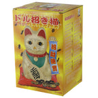 Chat chanceux blanc 18cm