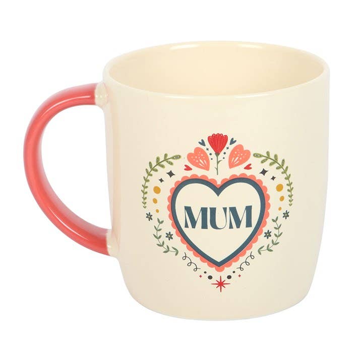 Folk-Herz-Tasse für Mama