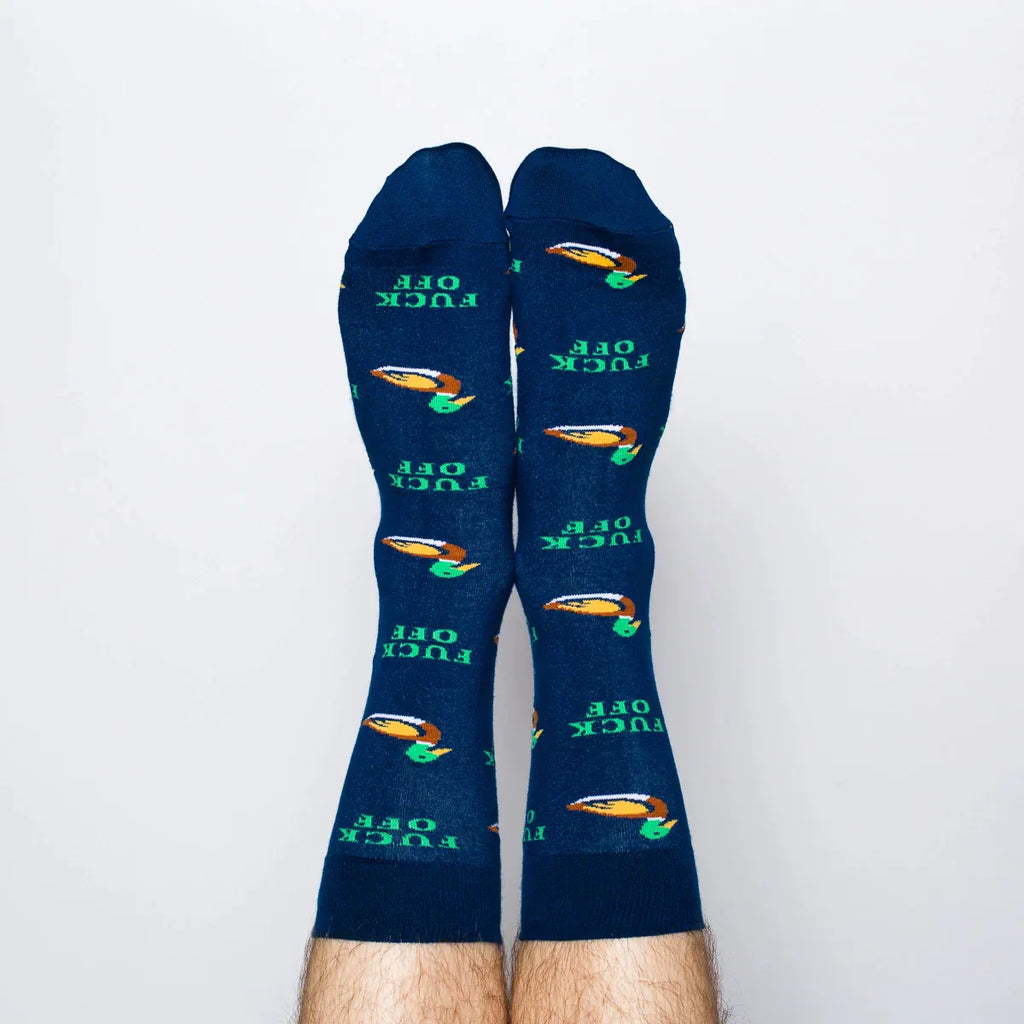 Chaussettes Canards Colverts "Fuck Off" | Oggetti di design e regali originali