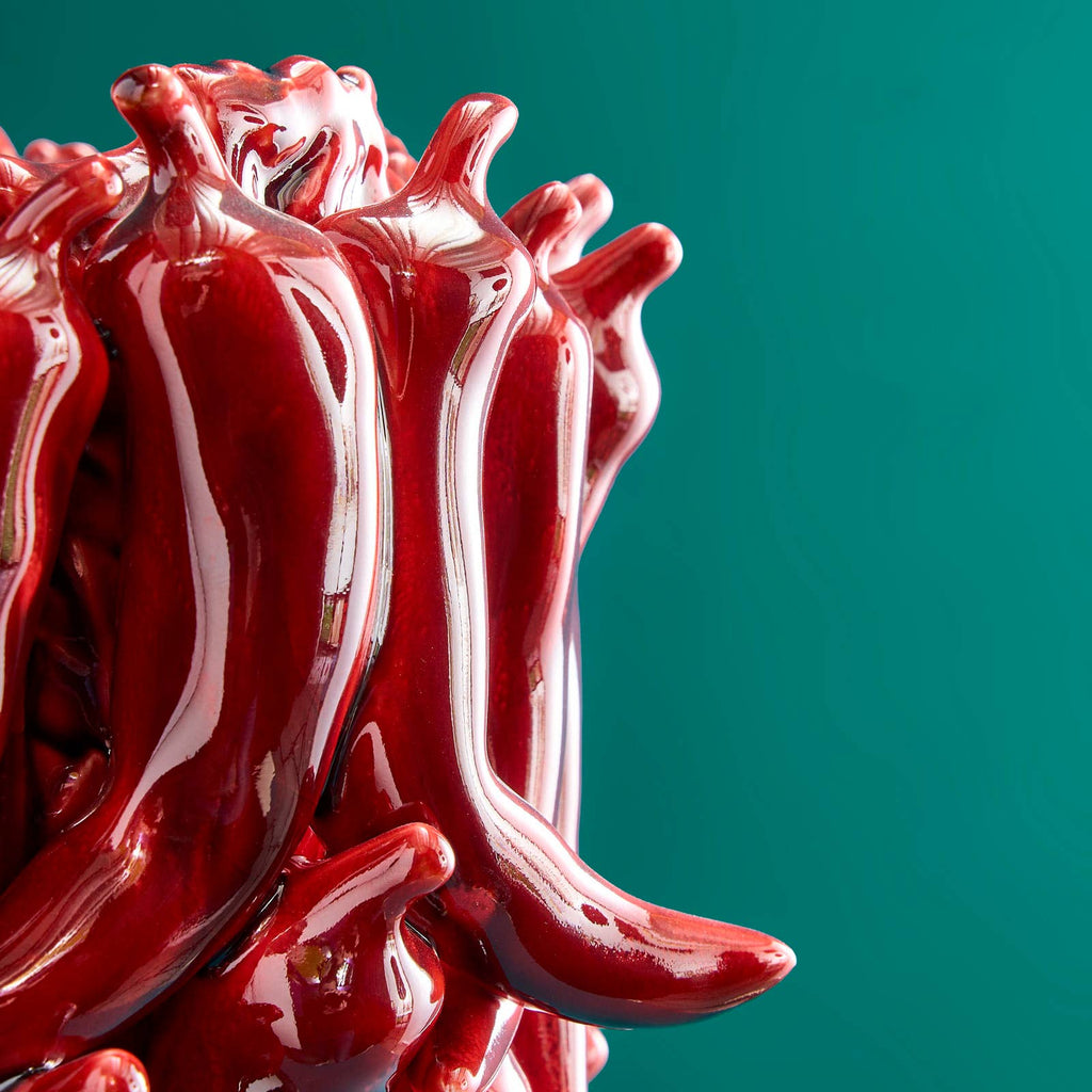 Vase Chili bordeaux