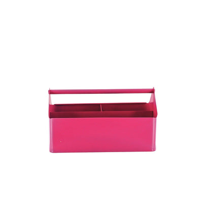 Boîte de rangement - Organisateur - Métal - Rose - 30x17x17cm