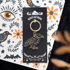 Porte-clés corbeau folklorique