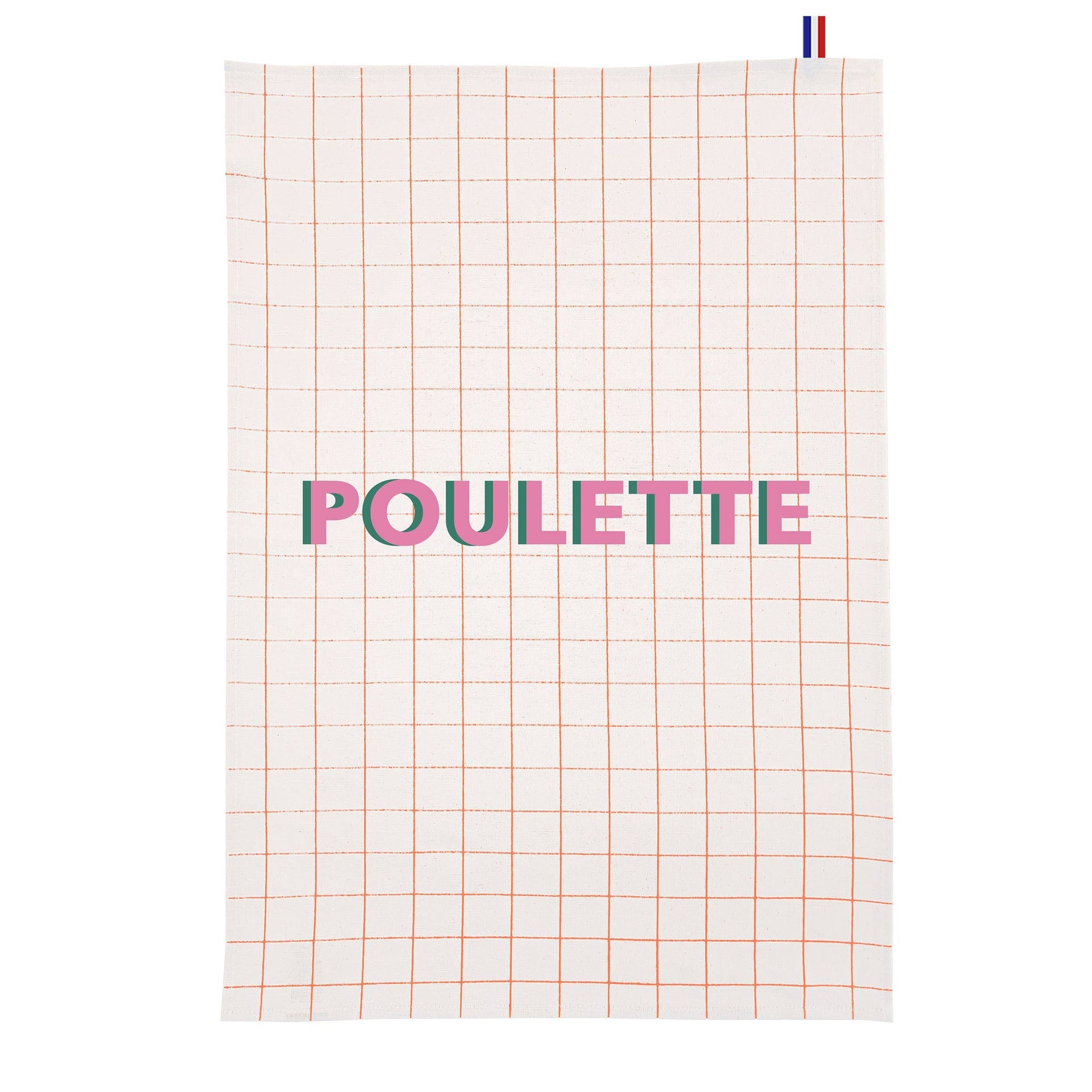 Torchon Poulette Les Petits Noms Pied de Poule – vue principale