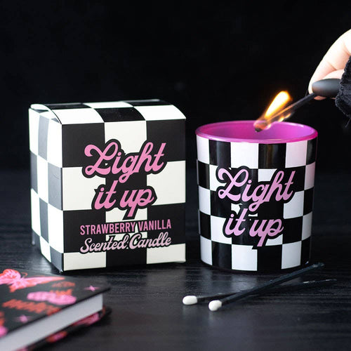 Bougie Fraise Vanille Light It Up | Design e regali originali