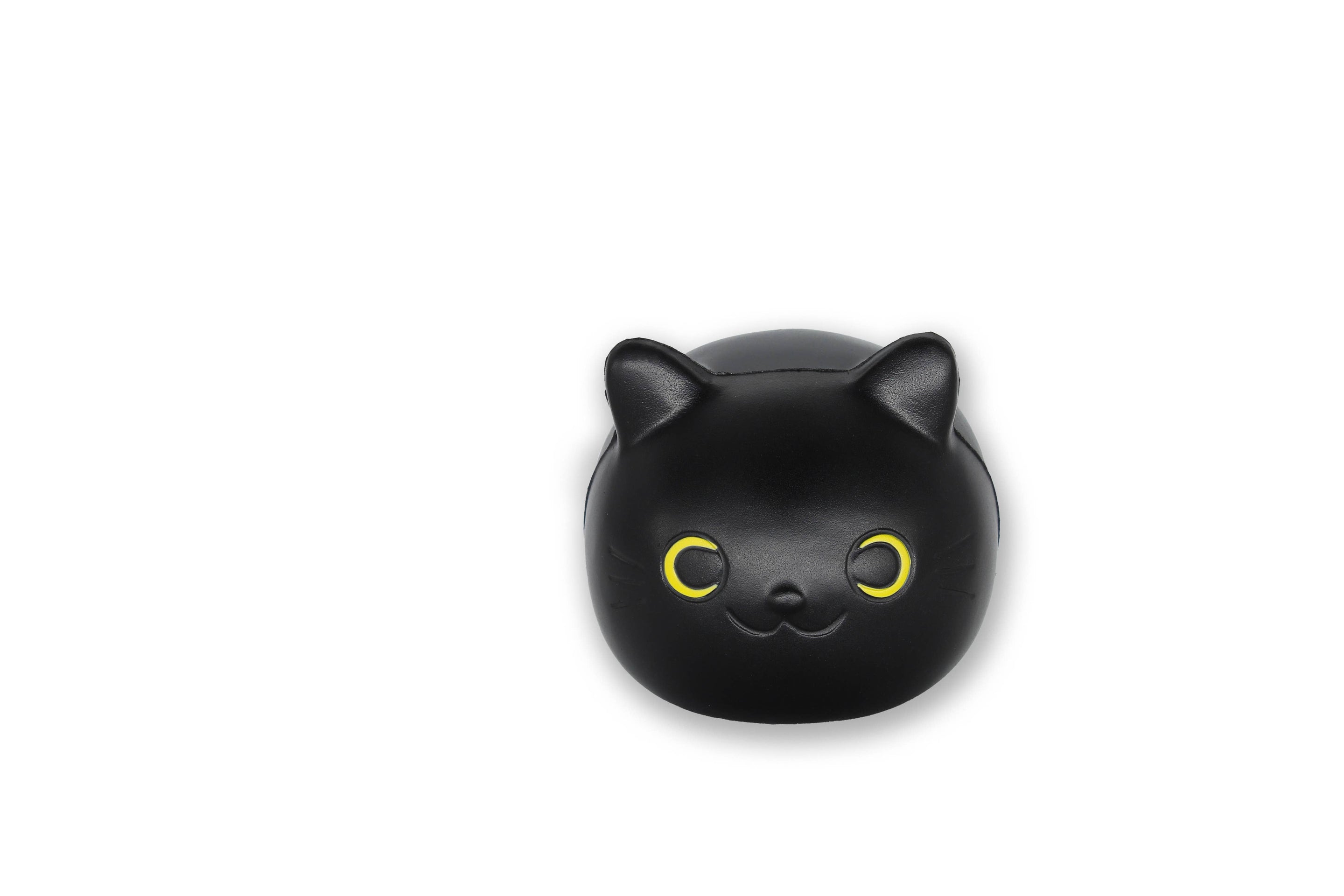 Stressball mit schwarzer Katze