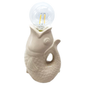 Déco LED poisson sable à piles L13,5 P8,2 H27cm