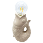 Déco LED poisson sable à piles L13,5 P8,2 H27cm