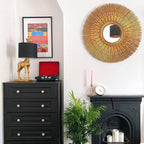 Giraffe Lucie Table Lamp, Black/Gold, 35 x 28 x 70 cm
