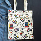 Tote bag imprimé rétro des années 80