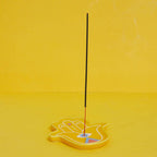Porte-encens Lucky Hand jaune