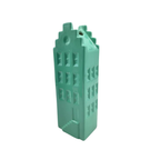 Vase à fleurs - Vase de maison - Céramique - Vert mer - 5x4,5x14,5 cm | Design e regali originali