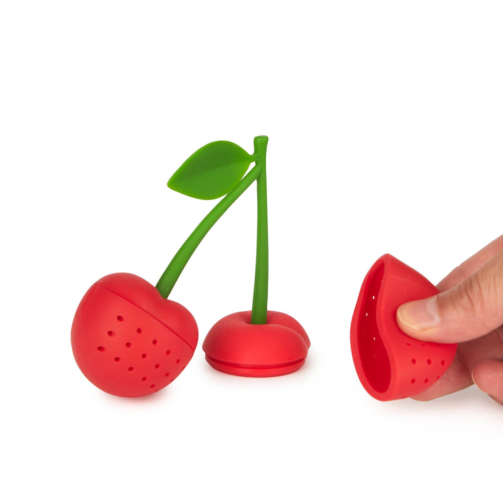 Teesieb Rote Kirschen