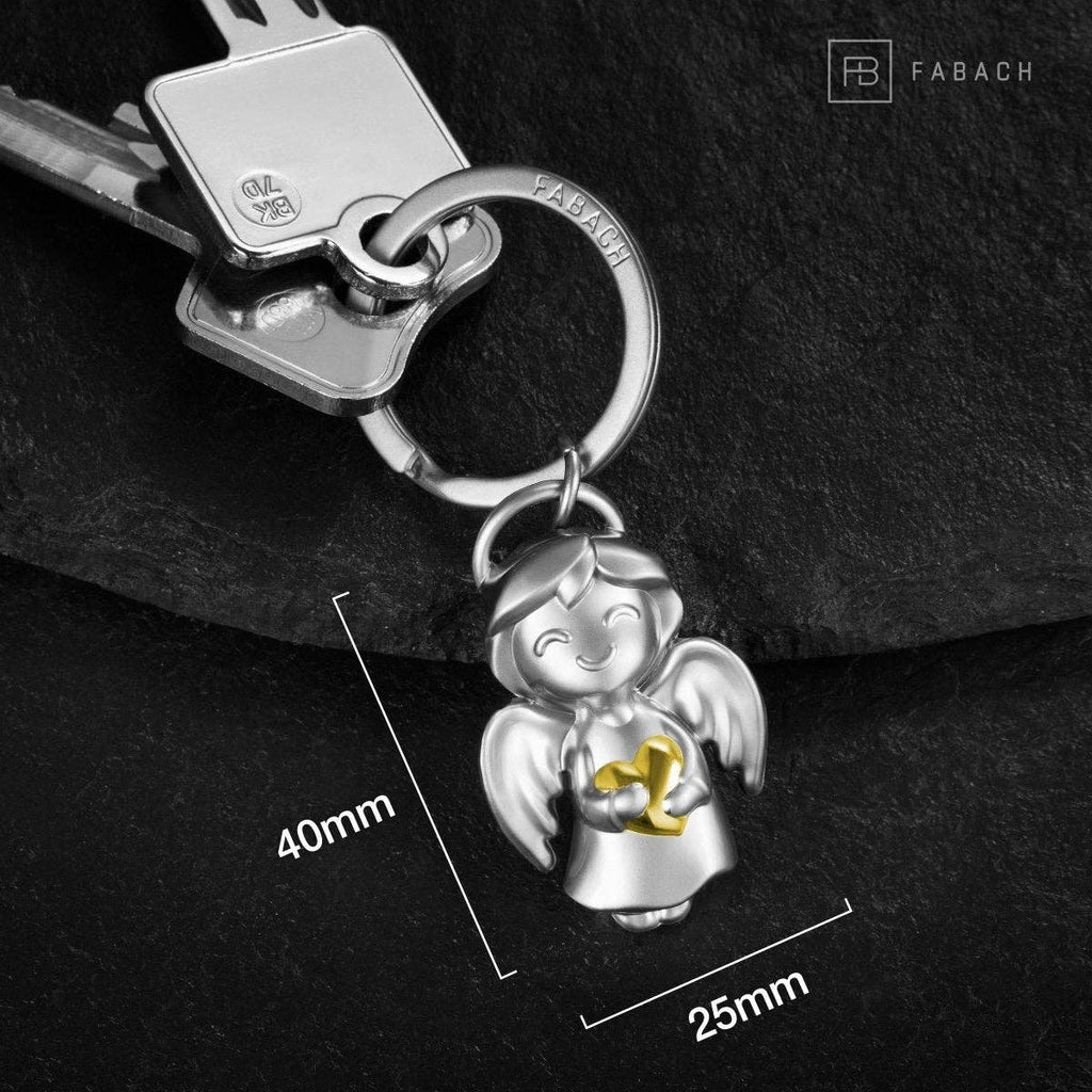 Oggetto regalo di design – porte cles ange avec coeur fabach 