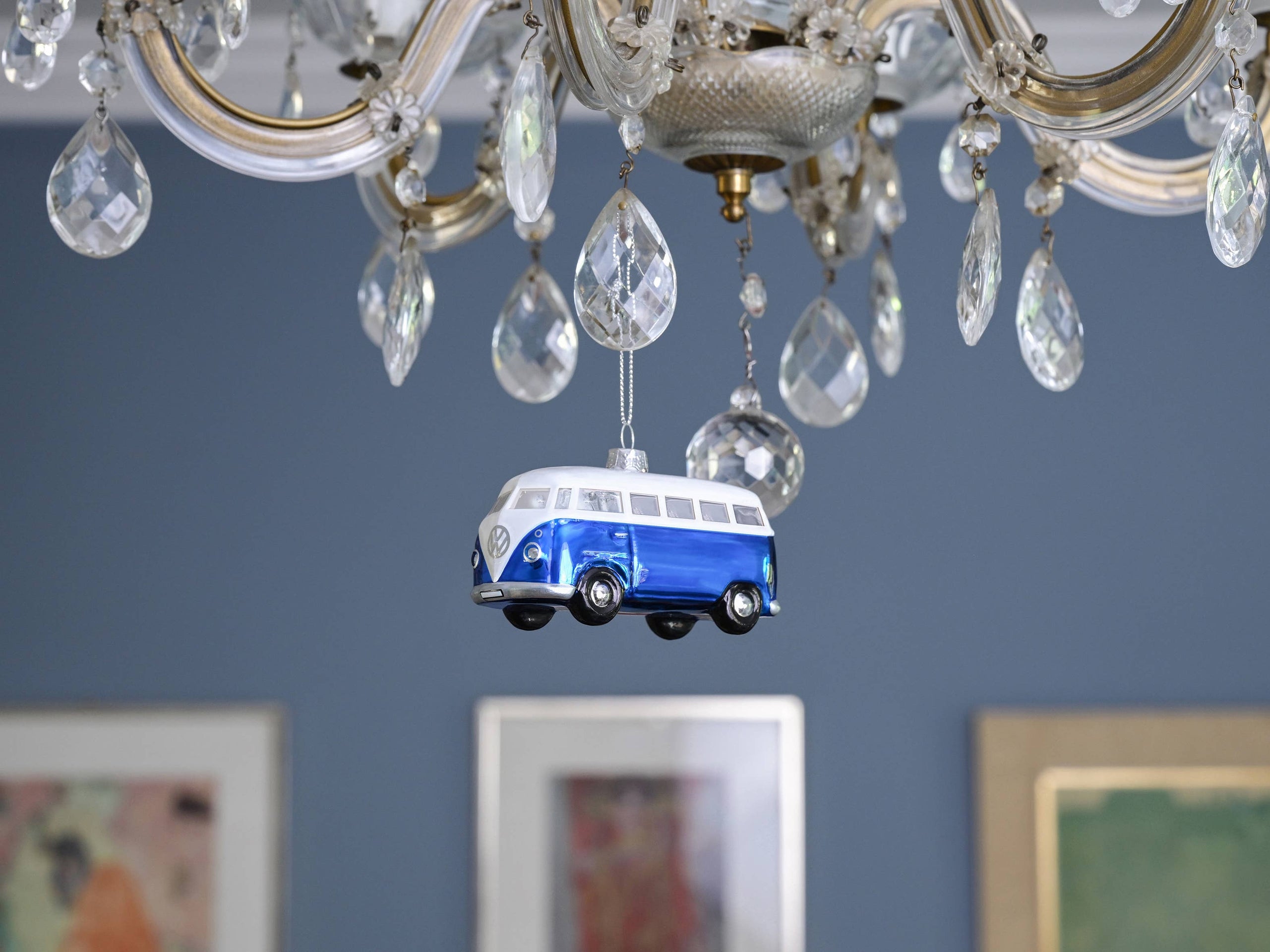Décoration de Noël VW T1 Bus Bleu & Blanc | Oggetti di design e regali originali